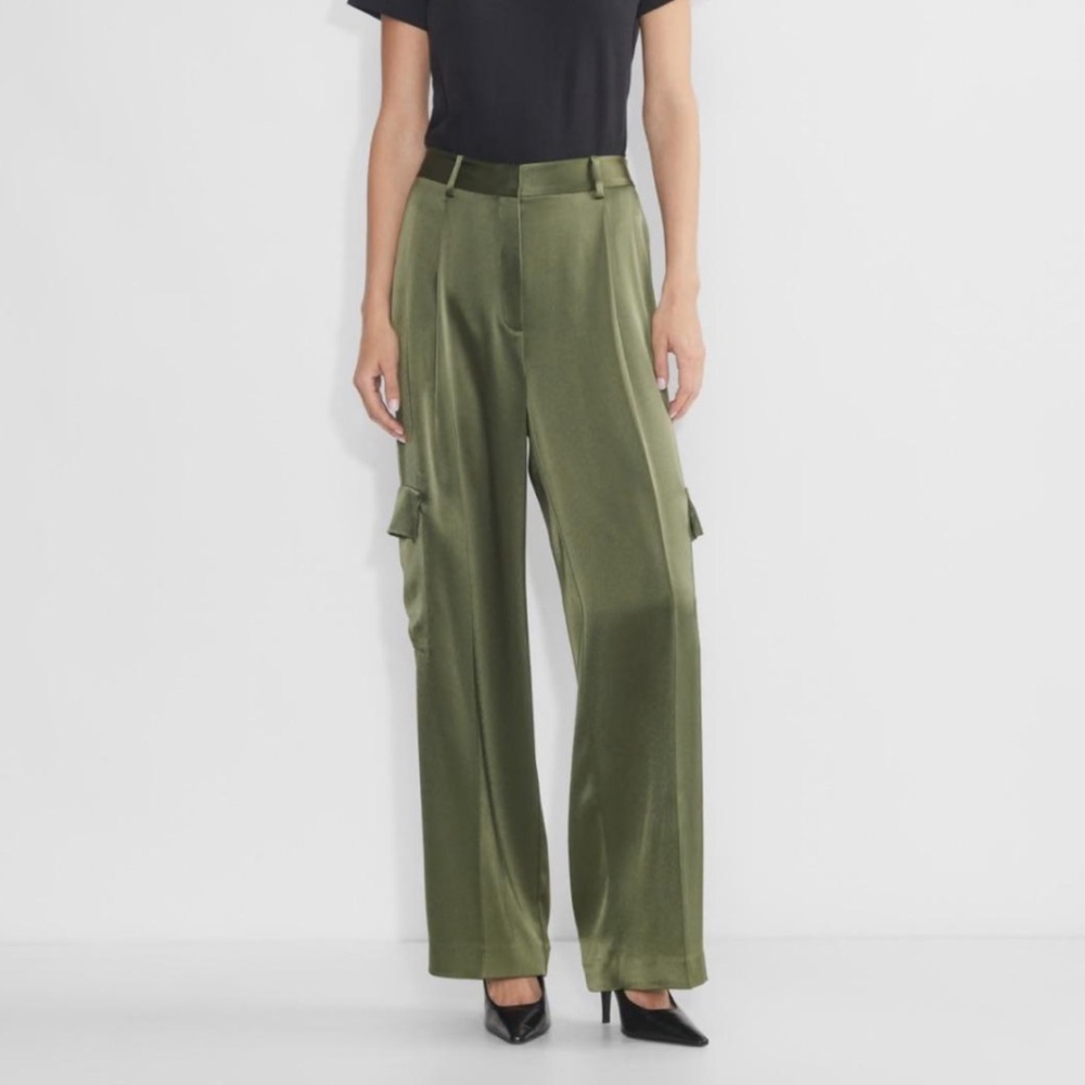 Aritzia Satin Cargo Pants